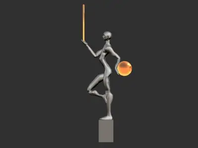  LAMP STATUE MODERN SCULPTURE 3D print model