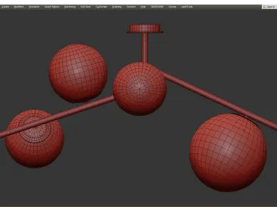 Bubble Glass Low-poly 3D model