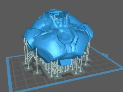 Darkseid Bust Mecha 3D print model