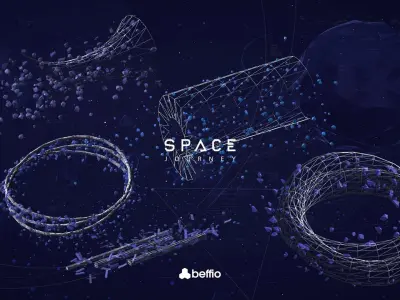 Space Journey Low-poly 3D model