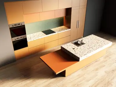 49-Kitchen1 matte 5 3D model