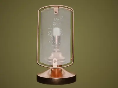 Glass Table Lamp Low-poly 3D model get