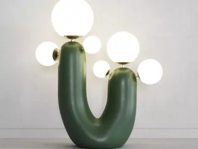 Cactus lamp 3D model