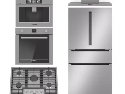BOSCH kitchen appliance collection 3D model