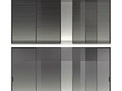 Rimadesio sliding doors 2 3D model