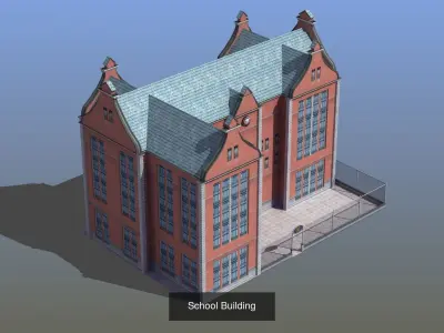 Mega Building Collection 01 3D Model Pack