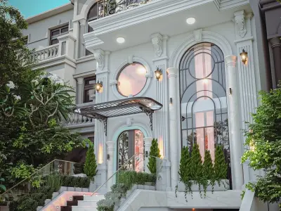 Luxury Hotel Building Exterior Design 3D Max  Low-poly 3D model