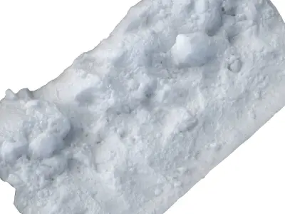 Snow scan 6 Low-poly 3D model