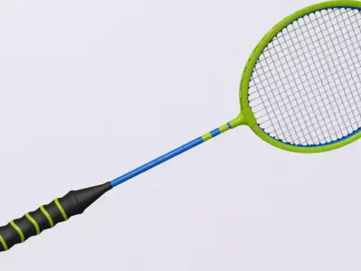 Badminton Racket 3D model