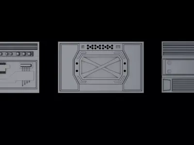 Sci Fi Panels 3D model