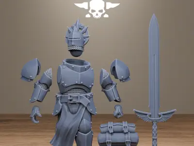 Solaris Greatswordsmen 3D print model