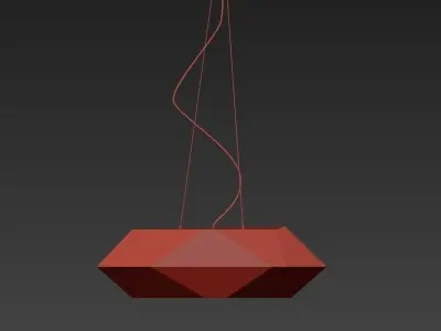 Chandelier 2 pendant light 3D model
