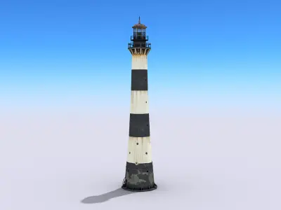Port Canaveral Lighthouse Low-poly 3D model
