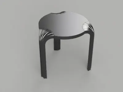 Footstool by Alvaro AAlto Free 3D print model