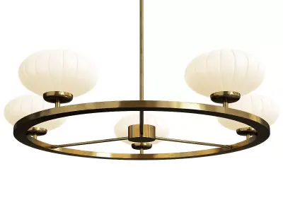 Pim 6 Light Chandelier Low-poly 3D model