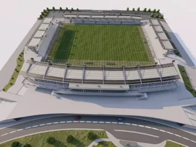 Football Stadium-American football 3D model