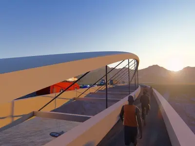 Suspension Bridge 3D model