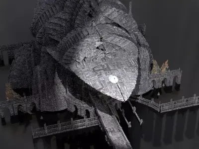 Covenant City Telescopes Ships Kit bash  3D model