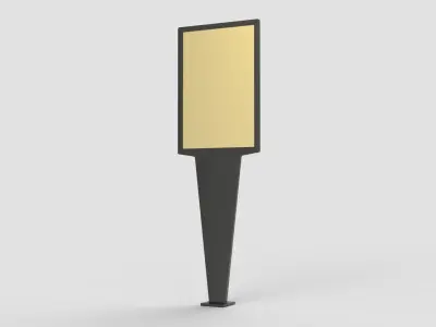 Citylight Poster 3d model 3D model