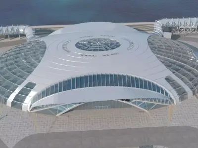 Shanghai Wusongkou International Cruise Terminal 3D model