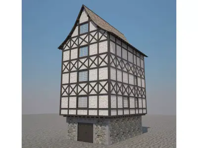 Medieval House 2 3D model purchase