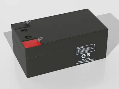 Battery  Low-poly 3D model