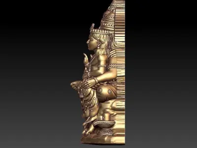Shiv Pariwar Pendant 3D print model