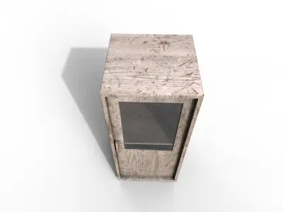 Old Modern Furniture 3D Model Terror Low-poly 3D model 9
