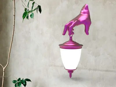 hand Wall Lamp 3D print model buy