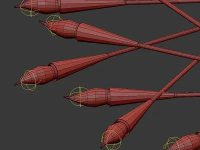 1960S MID CENTURY GRAND SCALED TWENTY FOUR LIGHT CHANDELIER  3D model