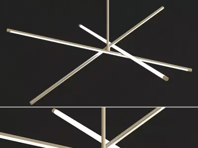 West Elm Ceiling Light low poly 3d model Low-poly 3D model