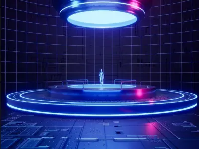 UE5 Sci-fi Lighting Studio 3D model