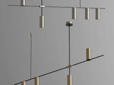 Light Geometric Pendant light Chandelier Collection 3D model