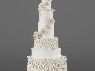 Wedding Cake 3D  3D model
