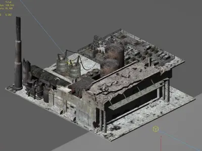 War-city-scars 07 3D model