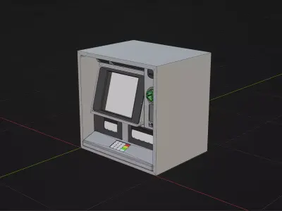 ATM Machine Free low-poly 3D model
