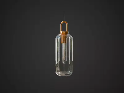 Glass Pendant Light Low-poly 3D model