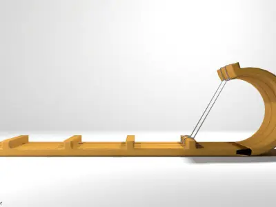 Sled - type 1 3D model