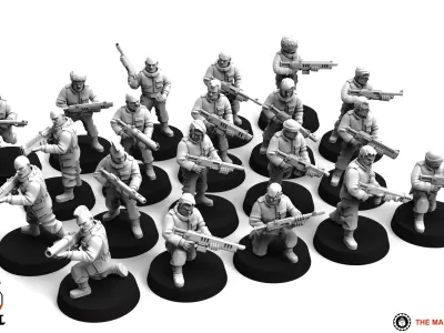 Penal Guard - Infantry Builder 3D print model