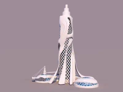 0106 - Organic Skyscraper 3D model