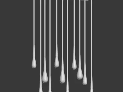 Teardrop Chandelier The Pour par Design Haus Liberty  3D model