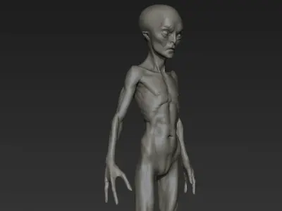 Alien Humanoid 3D model
