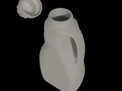 Detergent Bottle Mockup Free low-poly 3D model