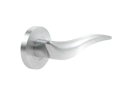 Consort Lunar Satin Stainless Steel Door Handle 3D model