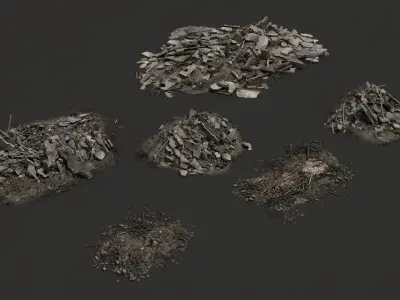  Dystopia Kit by 3DmKits Ruined City 