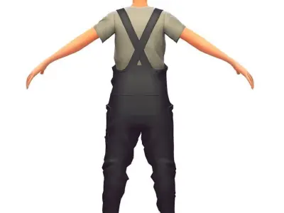 Cartoon High Poly Subdivision Avatar 016 Low-poly 3D model