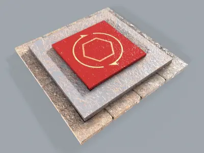 Altar  Low-poly 3D model