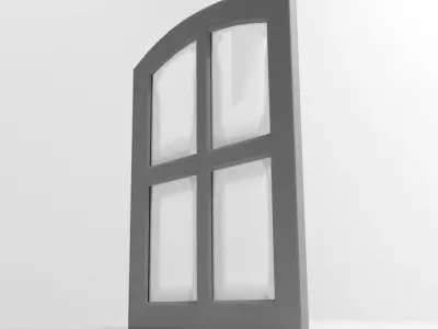Window 8 arched 3D model
