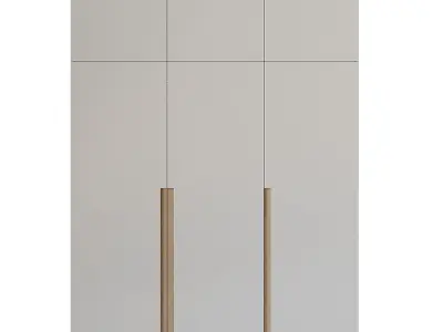 Wardrobe 8 with two doors 3D model