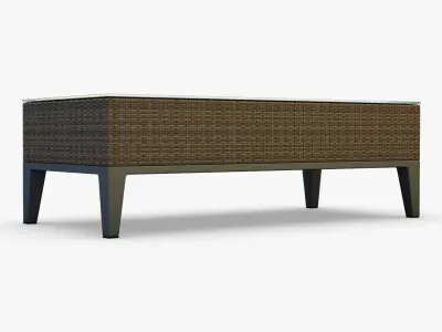 Rexus coffee table brown 3D model